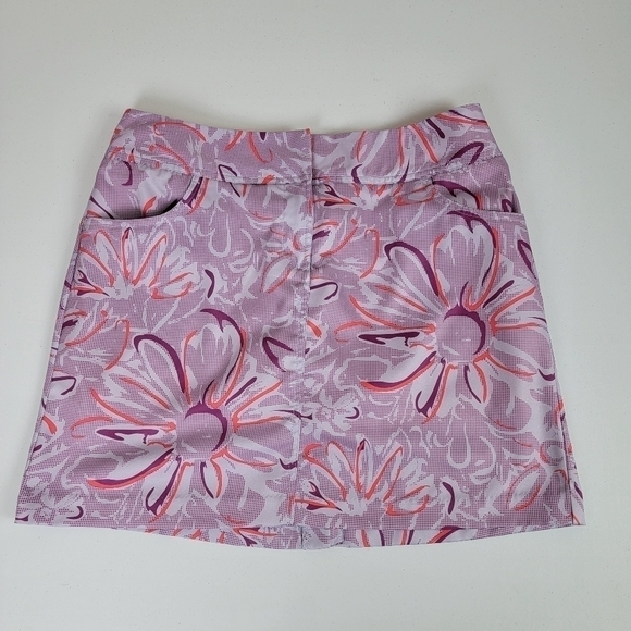 Adidas Clima Cool Multi Color Print Golf Outdoor Active Skirt/Skort Sz 6 - Picture 1 of 15
